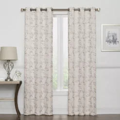 Sonoma Goods For LifeĀ® 2-pack Leaf Embroidery Window Curtains
