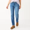 Women's Sonoma Goods For Life® Straight-Leg High-Waisted Curvy Jeans