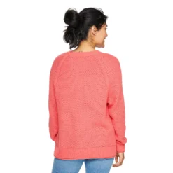 Women's Sonoma Goods For Life® All Over Stitch Crewneck Sweater -Sonoma Style 4923526 ALT