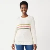 Women's Sonoma Goods For Life® All Over Stitch Crewneck Sweater