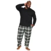 Big & Tall Sonoma Goods For Life® Crewneck Tee & Flannel Pants Sleep Set
