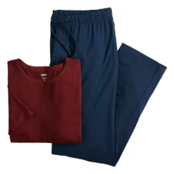 Men's Sonoma Goods For Life® Supersoft Modern-Fit Crewneck Tee & Open-Bottom Pants Pajama Set -Sonoma Style 5012839 ALT9