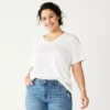 Plus Size Sonoma Goods For Life® Everyday V-Neck Tee