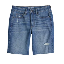 Women's Sonoma Goods For Life® High-Waist 9" Bermuda Jean Shorts -Sonoma Style 5244121 ALT5