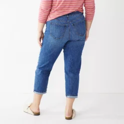 Plus Size Sonoma Goods For Life® Premium Rolled Girlfriend Jeans -Sonoma Style 5272706 ALT