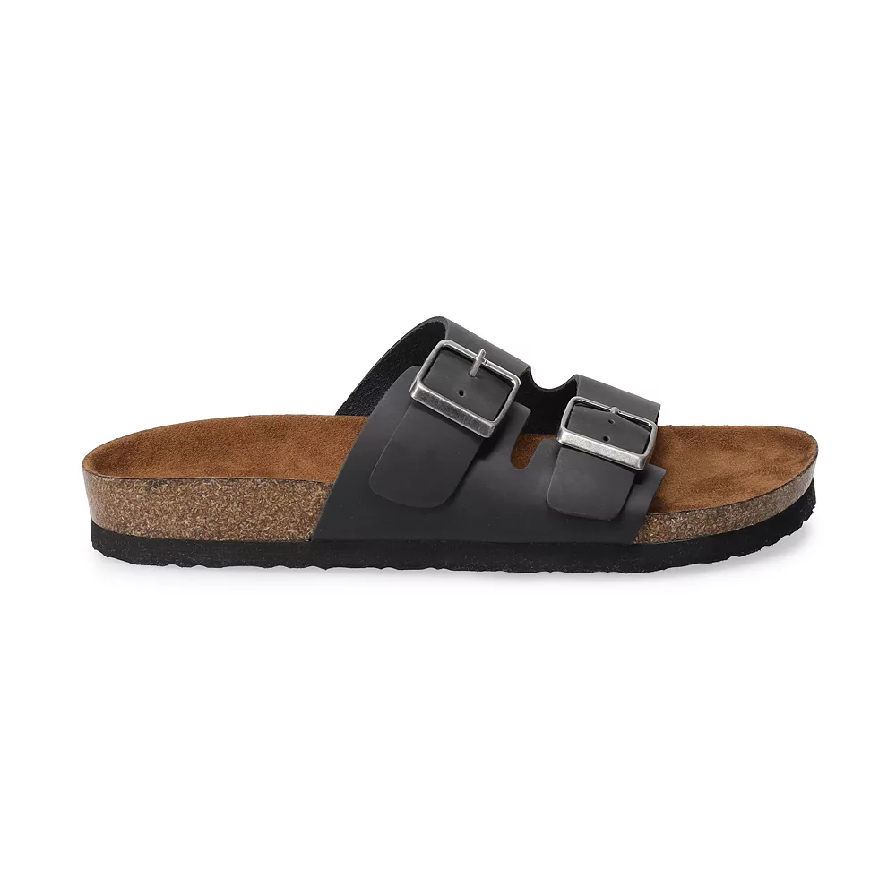 Sonoma Goods For Life® Raymond 02 Men's Leather Slide Sandals 2 Sonoma Goods For Life® Raymond 02 Men's Leather Slide Sandals - Image 2