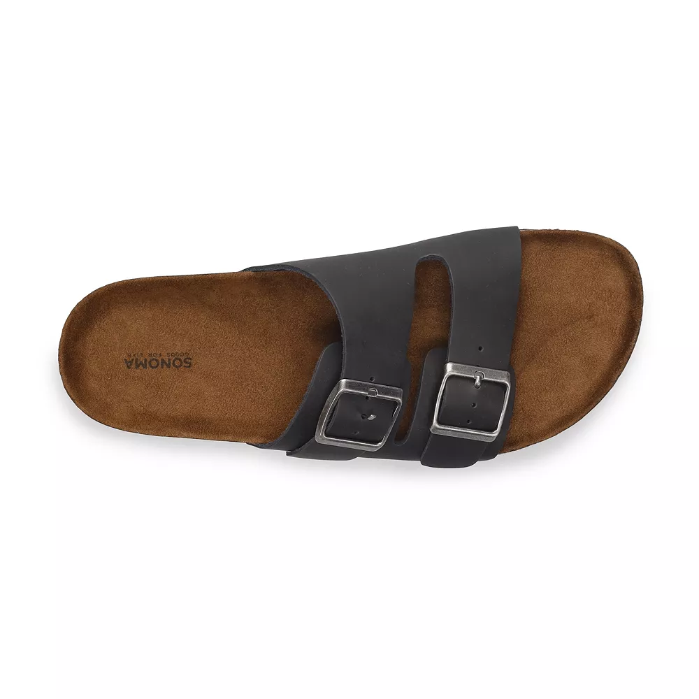 Sonoma Goods For Life® Raymond 02 Men's Leather Slide Sandals 5 Sonoma Goods For Life® Raymond 02 Men's Leather Slide Sandals - Image 5