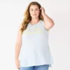 Plus Size Sonoma Goods For Life® Graphic Muscle Tank