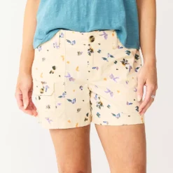 New Release 19 Women's Sonoma Goods For Life® Comfort Waist 5" Utility Shorts