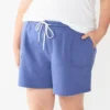 Plus Size Sonoma Goods For Life® Drawstring Fleece Shorts