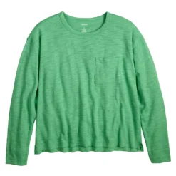 Women's Sonoma Goods For Life® Long Sleeve Pocket Tee -Sonoma Style 5585375 ALT5