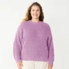 Plus Size Sonoma Goods For Life® Drop Shoulder Sweater