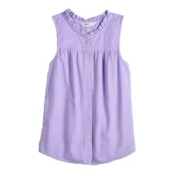 Women's Sonoma Goods For Life® Button-Front Ruffle Tank -Sonoma Style 5586080 ALT5