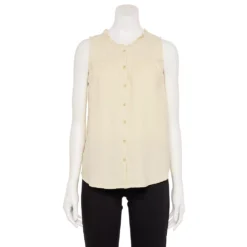 Women's Sonoma Goods For Life® Button-Front Ruffle Tank