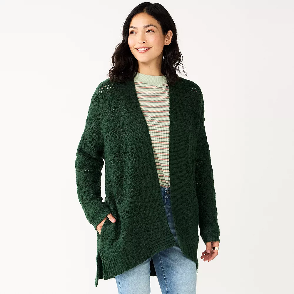 Women's Sonoma Goods For Life® Plush Cardigan 1 Women's Sonoma Goods For Life® Plush Cardigan