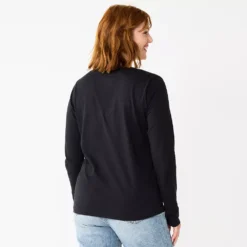 Women's Sonoma Goods For Life® Everyday V-Neck Long Sleeve Tee -Sonoma Style 5625801 ALT