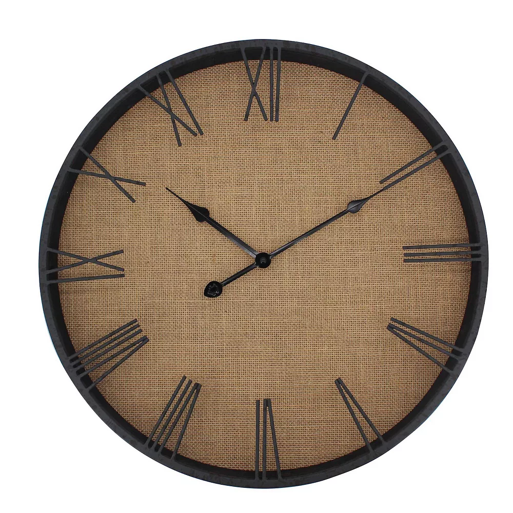 Sonoma Goods For Life® Linen Back Wall Clock 1 Sonoma Goods For Life® Linen Back Wall Clock