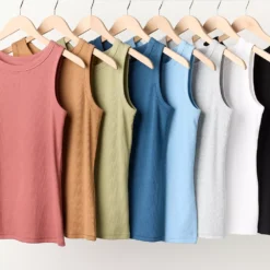 Women's Sonoma Goods For Life® Slim Fit High Neck Rib Tank -Sonoma Style 5651280 ALT3