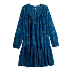 Women's Sonoma Goods For Life® Printed Long Sleeve Dress -Sonoma Style 5657674 ALT5