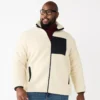 Big & Tall Sonoma Goods For Life® Sherpa Full-Zip Jacket