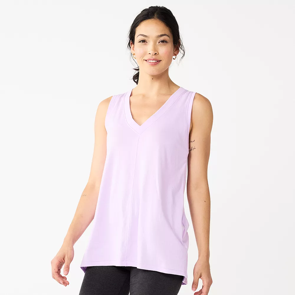 Women's Sonoma Goods For Life® Relaxed V-Neck Tank 1 Women's Sonoma Goods For Life® Relaxed V-Neck Tank