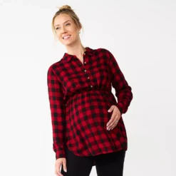 Maternity Sonoma Goods For Life® Belted Empire-Waist Tunic Shirt