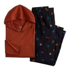 Men's Sonoma Goods For Life® Hooded Top & Pants Pajama Set -Sonoma Style 5718979 ALT2