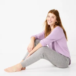 Women's Sonoma Goods For Life® Soft Knit Banded Bottom Pajama Pants -Sonoma Style 5724864 ALT2