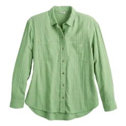 Women's Sonoma Goods For Life® Relaxed Button Down Shirt -Sonoma Style 5763233 ALT5