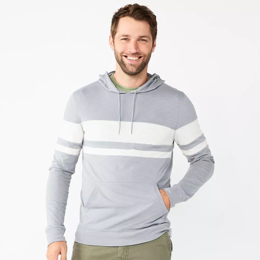 Men's Sonoma Goods For Life® Jersey Hoodie 1 Men's Sonoma Goods For Life® Jersey Hoodie