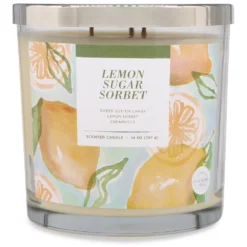 Sonoma Goods For Life® Lemon Sugar Sorbet 14-oz. Candle Jar -Sonoma Style 5877278 ALT2
