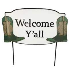 Sonoma Goods For Life® Welcome Y'all Cowboy Boots Garden Stake
