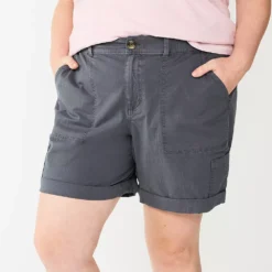Plus Size Sonoma Goods For Life® Comfort Waist Utility Bermuda Shorts